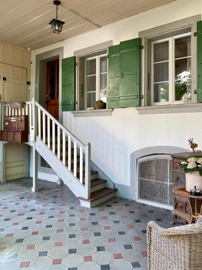 Lovely Studio In A Villa From 18Th Century Thun Exterior foto